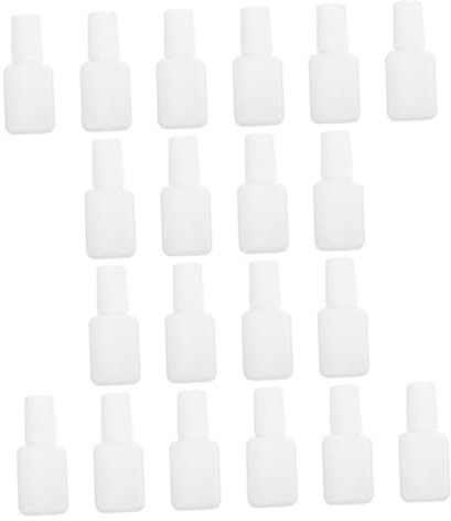 DEARMAMY 20pcs Nail Polish Gel Dispensing Bottles Refillable Containers Manicure Tools Leakproof Nail Varnish Storage Base Top Coat
