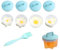Chaudron à œufs individuel – Cuiseur poché, gobelet en silicone | Moule à œufs réutilisable pour cuisiner ou braconner, large choix d'utilisations pour les repas à la maison, les déjeuners des
