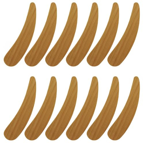 40 Pieces Makeup Spatula Bamboo Cosmetic Spatula Foundation Spatula Cosmetic Mixing Spatula Makeup Palette Spatula Eye Cream Spoon Nail Art Stirring Rod