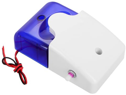 TOVINANNA 12v Kabelgebundene Ton und Lichtsirene mit Blitzalarm Kunststoffgehäuse 120db Lautstärke Effiziente Diebstahlsicherung für Zuhause und Geschäfte