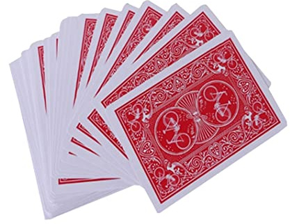 Hperu Durchsichtige Karten, geheim markierte einfache Zauberkarten für Kartenspiele und Zaubertricks, markiertes Deckspielzeug – Leiter
