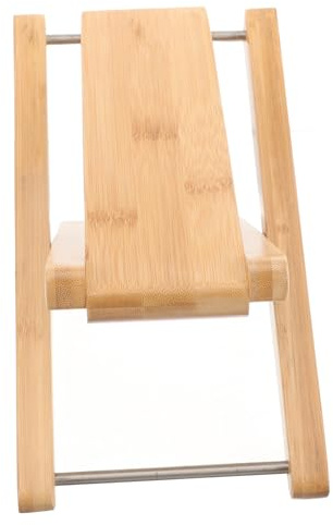 Gitarren Höhenverstellbar Fußhocker für Klassische Gitarre | Beige, Stabile Anwendung, Leicht und Tragbar, Elegantes Zubehör für Akustische Gitarre und Erwachsene