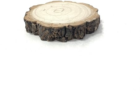 Rustic Wood Slice Plate Wood Log Slab Cake Stand 4 Sizes Wedding Decor (11-13cm)
