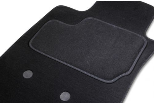 Tapis MEGANE 3 Coupe, 2 Avants + 1 arriere + 1 coffre GRIS/BLEU, du 11.08 au ce jour sur mesure. Gamme Tapis GOLD