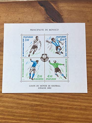 Générique Timbre Monaco 1982 Feuillet Collection no21 Neuf incluant Nos 1312 à 1315 par des Livres Express. Sport, Football, Coupe du Monde