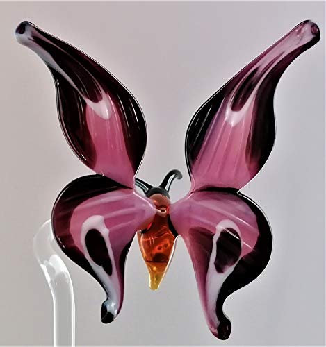 Glasvogelwelt Orchideenstab Schmetterling -Normale Ausführung- (lila/schwarz)