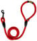 Classic Training Dog Lead, Nylon Cord Rope, Made in Spain, for Small Medium Large Dogs. 120CM. Red