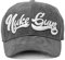 Nuke Guys Premium 6 Panel Snapback Baseball Cap, Unisex Kappe One Size, Mütze mit hochwertiger 3D Stickerei und Snap Verschluss, grau/weiß, Baseball Cap Asphaltliebe