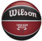 Wilson Basketball NBA TEAM TRIBUTE, CHICAGO BULLS, Outdoor, Gummi, Größe: 7, Rot