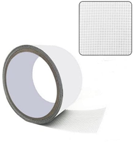 Screen Repair Tape Mosquito Net Repair Tape Self Adhesive Screen Fiberglass Mesh Patch Repair Waterproof Screen Patch Repair for Window and Door Screen Repair Anti-Mosquito (White)
