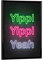 artboxONE Poster mit schwarzem Rahmen 18x13 cm Typografie Yippi Yippi Yeah - Bild yippi Gift Card Gift for her