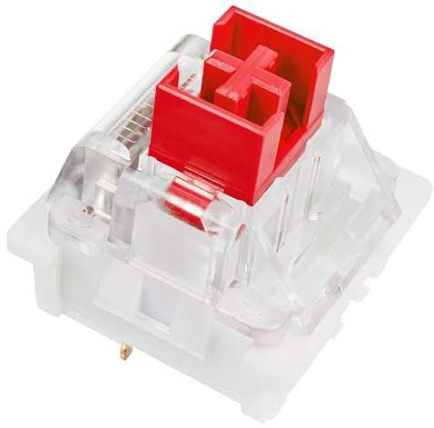 MarsHopper Outemu Schalter, 3-polig, Hot-Swap-fähig, Cherry MX-Äquivalent, DIY-Ersatzpaket für mechanische Gaming-Tastaturen (rot, 30 Stück)