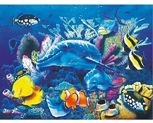 Acryl Malen Nach Zahlen Pferd Ölgemälde Nach Zahlen Meerestiere Diy Geschenk Wohnkultur Leinwand Gemälde, Rahmen Zum Selbermachen, 40 X 50 Cm Malen Nach Zahlen Kits Für Erwachsene Anfänger, Creative