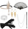TUIBEIDAMAI 20er Jahre Kostüm Set, Great Gatsby Accessoires, 1920er Haarschmuck, Karneval Kostüm Damen