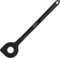 rena germany® Kochlöffel - 30,5cm hängbar - Kunststoff - Schwarz - Made in Germany mit 5 Jahren Garantie