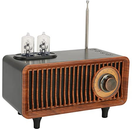Retro Bluetooth Speaker, Vintage Decor, Old Fashion Style Wireless Bluetooth Speaker with Radio, for Kitchen Desk Bedroom Office Party Outdoor