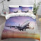 SK-YBB Flugzeug Bettwäsche 135x200 Kinder-Bettwäsche für Mädchen und Jungen Reißverschluss Bettwäsche-Set Flug Mikrofaser Bettbezug 2 Kissenbezug 80x80cm