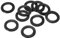 PATIKIL M20 Gummi Flache Unterlegscheiben 10 Packung 20mm ID 30mm AD 2,5mm Dick Dichtring Dichtungsringe Beilagscheiben für Wasserhahn Rohre Wasser Schlauch Befestiger Bolzen Schwarz
