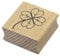Artoz Stempel – Holzstempel – „Kleeblatt“ – 40 x 40 mm – Motivstempel zum Kartenbasteln für Einladungen, Geburtstag, Grüße