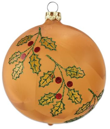 Thüringer Glasdesign Weihnachtskugel 8cm