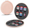 DLseego Custodia per schede di Gioco per Switch/Switch OLED/Switch Lite,design rotondo Makaron,12 slot per cartucce di gioco e 12 slot per schede Micro SD,Rosa caramello salato