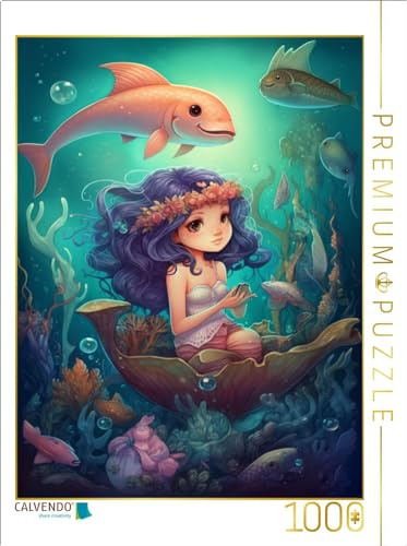CALVENDO Puzzle Meerjungfrau | 1000 Teile Lege-Größe 64 x 48 cm Foto-Puzzle für glückliche Stunden