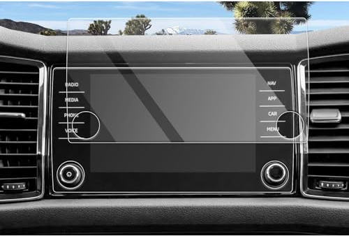 CDEFG Kompatibel mit Skoda Kodiaq Karoq 2017-2022 2023 Amundsen Navigation Schutzfolie Tempered Glas 9H Kratzfest 8 Zoll GPS Displayschutzfolie Navi Folie Karoq Kodiaq Sportline RS Zubehör (2 Stück)