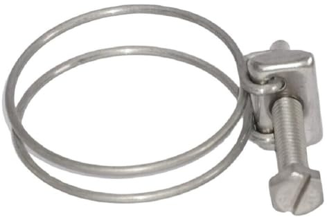 Drahtschlauchschelle Drahtschellen Schlauchschelle Edelstahl für Spiralschlauch (Spannbereich: 37-42 mm)