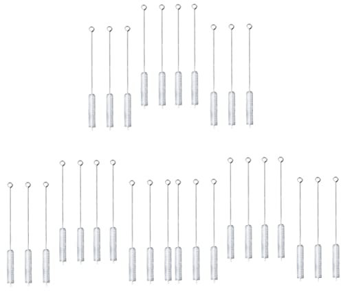 minkissy 60pcs Dishwasher Safe Straw Brush Long Handled Cup Cleaner Reusable Straws Cleaning Stainless Steel Tube Brush