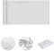 Clôture de balcon imperméable 420D - Protection UV - Brise-vue - Clôture - Brise-vue - Blanc - Fabriqué sur mesure - 1 m x 1 m