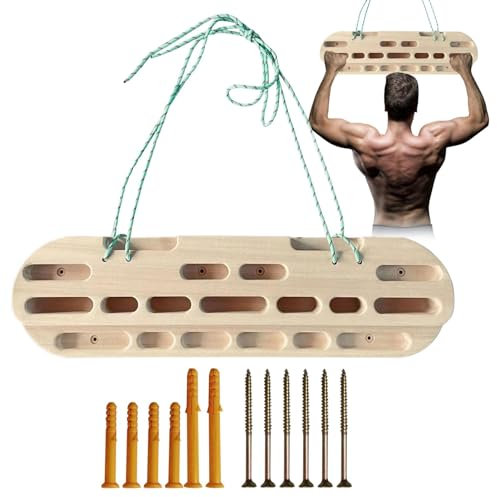 Toseky Hangboard für Fingerkrafttraining Trainingsboard Kletterboard klimmzugstange Klimmzüge Klettern Hangboard Finger Grip Krafttraining Fingerboard für Einsteiger- 200 kg Tragfähigkeit