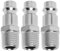 3 Pcs Attacchi Connettore rapidi europei 1/4BSP Raccordi Aria Compressa, Rapido per innesto aria e connettori Maschio, Compressori per Linea, per Tubo dell'Aria per Compressi