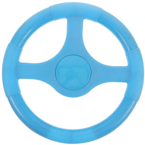 Abaodam Volant Plastique pour Garçon Fille Accessoires De Jeu Extérieur Direction Réaliste pour Voitures à Bascule Et Buggys Compatible Aires De Jeux Et Jardins Bleu