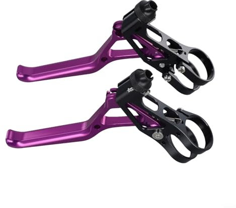 Homefurnishmall 1 paio di leve del freno per bicicletta, in lega di alluminio, per mountain bike e bici da strada, diametro 22 mm Accessori per biciclette (viola)