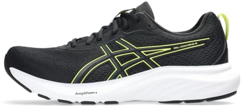 ASICS Men's Gel-Contend 9 Running Shoes, Black/Citron, 10
