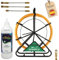 PROFERCA Guia Pasacables Profesional 6mm y 50 metros de Fibra de Vidrio Reforzada | Gel Pasacables 1000ml de Regalo | Guia con Contenedor y Accesorios intercambiables| Especial Jardines
