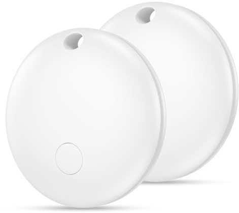 Android Tag GPS Tracker 2-Pack - Smart Tag Kompatibel mit Apple Wo ist? Und Google Mein Gerät Finden APP, Wasserdichter Gegenstandssucher, Bluetooth-Schlüsselfinder für Geldbörse, Gepäck