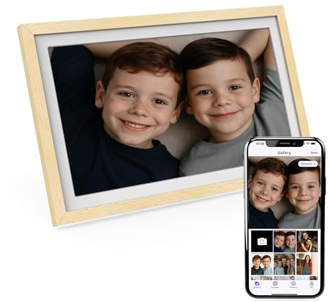XORO CPF 14PF WLAN Bilderrahmen 14 Zoll, 1920x1080 IPS Touch Display | 14 Zoll Full-HD IPS-Touchdisplay, 32 GB Speicher, Fotos & Videos per uhale App/WLAN, USB & microSD, Auto-Rotation