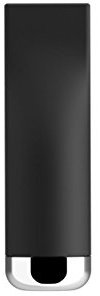 Alessi ABGR01 B Pizzico Spargisale in Silicone e Acciaio Inossidabile 18/10 Lucido, Nero