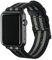 Archer Watch Straps - Cinturini in Nylon Premium per Apple Watch (Nero e Grigio/Nero, 44/45/46/49mm)