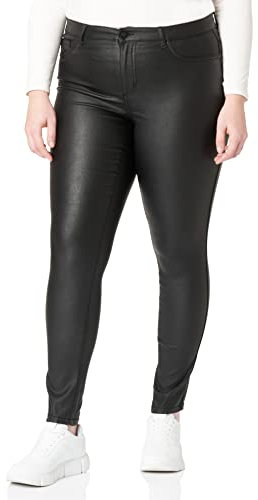ONLY Carmakoma NOS Damen carPUNK REG SK Coated Pants Skinny Jeans, Schwarz (Black Black), 54W / 32L