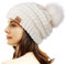 REDESS Cappello Invernale da Donna con Pom Pom Beanie Caldo Foderato in Pile Spesso Slouchy Snow Knit Chunky Baggy Skull Berretto da Sci