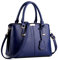 Pahajim Handtasche Damen Umhängetasche PU Ledertasche Tote Bag Damen Schultertaschen Mode Frauen Taschen mit Anhänger Messenger Tasche für Arbeit Einkaufen Party Reisen(Dunkelblau)