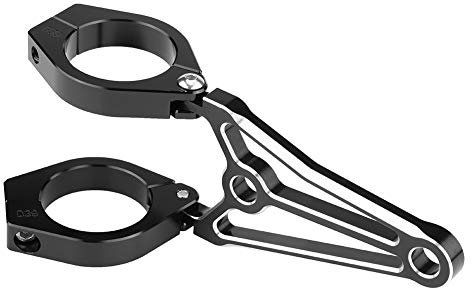 Fydun 1 paire de moto phare montage support fourche tête porte-lampe pour Cafe Racer(41mm)