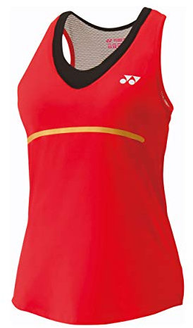 Yonex Damen, Tank-Top Rot, Weiß, XL Oberbekleidung