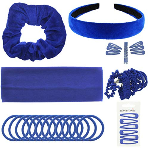 43 Piece Back to School Hair Accessories Set for Girls - Colour Options Available