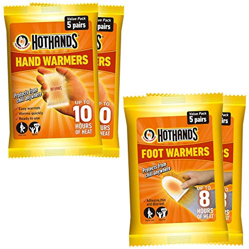 Hot Hands Hand Warmers (10 Pairs) & Foot Warmers (10 Pairs)