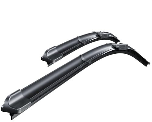 Mossa Vordere Scheibenwischer kompatibel mit Jaguar XE (06.2015- ) - flache Premium Wischerblätter