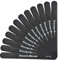12 Pack Professional Nail Files Buffer Set Double Sided Emery Boards 100/180 Grit Manicure Tools for Acrylic Natural Thick Gel Nails Grooming