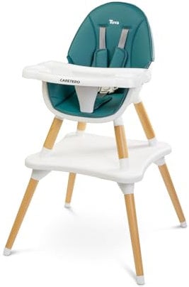 Caretero Tuva Hochstuhl, umbaubar, 2 in 1 grün